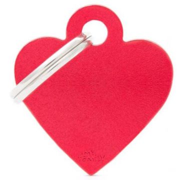 MY FAMILY Basic Medalion pentru gravat, din aluminiu, Inimioară