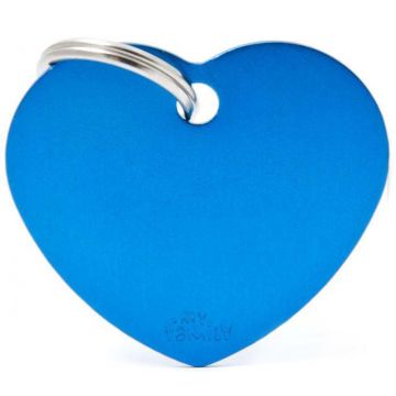 MY FAMILY Basic Medalion pentru gravat, din aluminiu, Inimioară