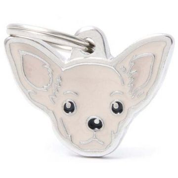 MY FAMILY Friends Medalion pentru gravare Chihuahua 3x2,2cm
