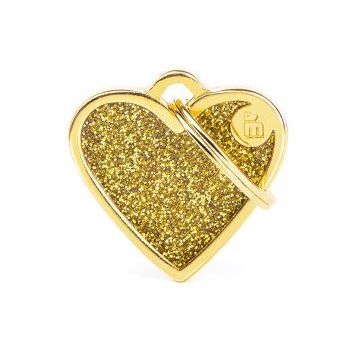 MY FAMILY Shine Medalion pentru gravat Inimioară, Auriu