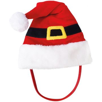 NOBBY Căciuliţă pentru câini Moş Crăciun, din pluş, ed. Crăciun, 38 cm