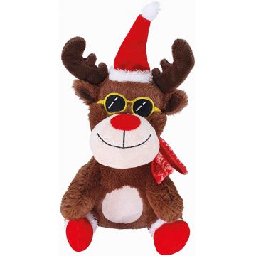NOBBY Jucărie pt câini Ren, din pluş, ed. Crăciun, 31 cm