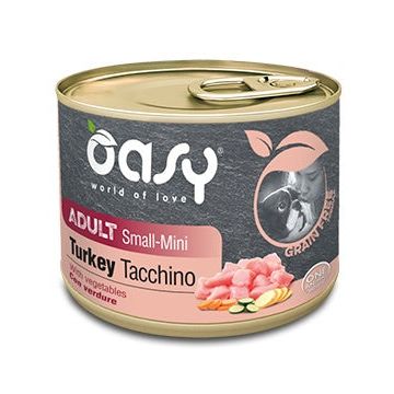 OASY Conservă pentru câini, Small/Mini, Curcan, fără cereale 200g