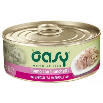 OASY Conservă pentru pisici, File de Ton şi Hamsii, în sos