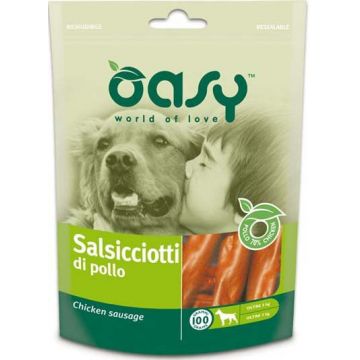 OASY Delicatese pentru câini Cârnat cu Pui 100g