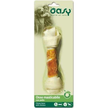 OASY Delicatese pentru câini Os de mestecat cu Pui, mărime XL, 1 bucată 98g