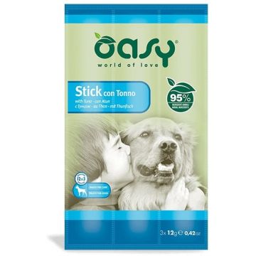 OASY Delicatese pentru câini, Sticks cu Ton 3x12g
