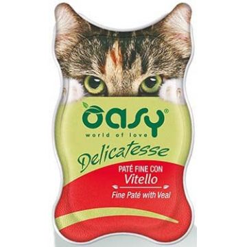 OASY Delicatesse Pate pentru pisici, cu Viţel 85g