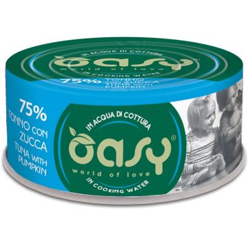 OASY More Love Conservă pentru pisici, cu Ton şi Dovleac 70g