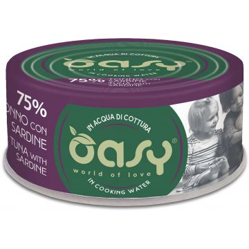 OASY More Love Conservă pentru pisici, cu Ton şi Sardine 70g