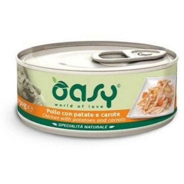 OASY Specialita' Naturali Conservă pentru câini, cu Pui, Cartofi şi Morcovi 150g