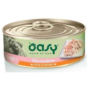OASY Specialita' Naturali Conservă pentru câini, cu Pui şi Somon 150g