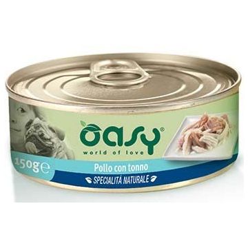 OASY Specialita' Naturali Conservă pentru câini, cu Pui şi Ton 150g