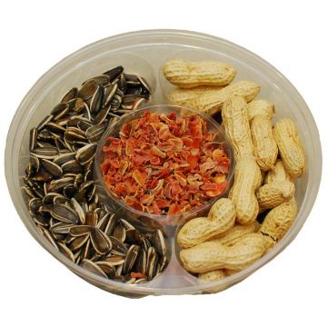 OLA Party 6 Hrană complementară rozătoare şi păsări, seminţe, morcov, alune 150g