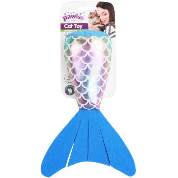 OUTLET PAWISE Jucărie pentru pisici Coadă de peşte, 23 cm