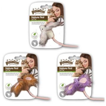 OUTLET PAWISE Jucărie Şoricel cu Iarba pisicii, div. modele, 20x9,5x3cm