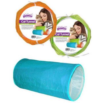 OUTLET PAWISE Tunel pentru pisici, diverse culori, 50x25cm
