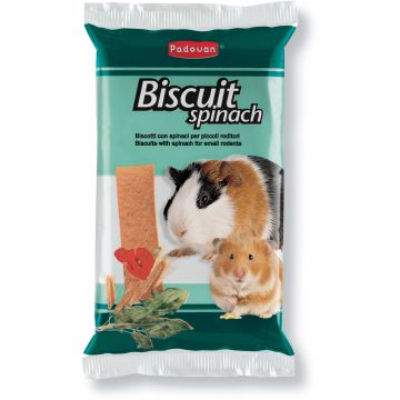 PADOVAN Biscuiţi cu spanac pentru rozătoare 30g