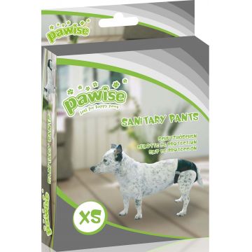 PAWISE Chiloţi de protecţie pentru câini, Negru