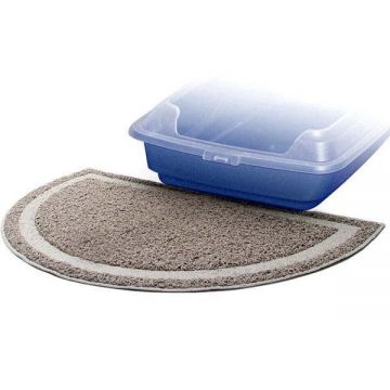 PAWISE Covoraş din mochetă pentru litieră, semicerc 60x36cm