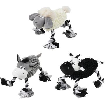 PAWISE Jucărie pentru câini Vacă/Oaie/Măgăruş, diverse modele, 29x23x22cm