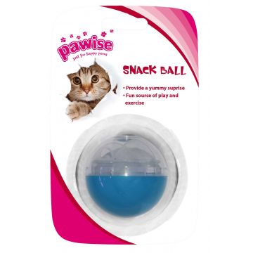 PAWISE Jucărie pentru pisici Minge cu recompense, diverse culori 5cm