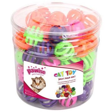 PAWISE Jucărie pentru pisici Minge de plastic 4cm