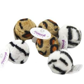 PAWISE Jucărie pentru pisici Minge din pluş 5cm