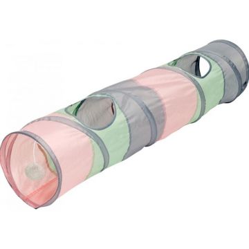 PAWISE Tunel pentru pisici din nailon, Pastelat, 25x120cm