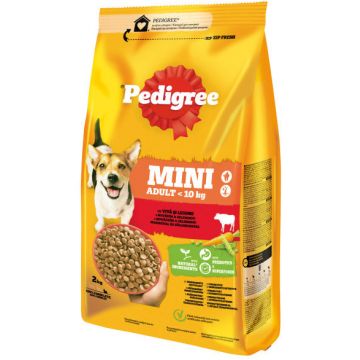 PEDIGREE Hrană uscată pentru câini Adult MINI, cu Vită şi Legume
