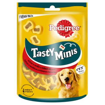 PEDIGREE Tasty Minis Feliuţe Gumate cu Vită şi Pasăre 155g