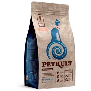 PETKULT Adult Care STERILISED pentru pisici, cu Somon