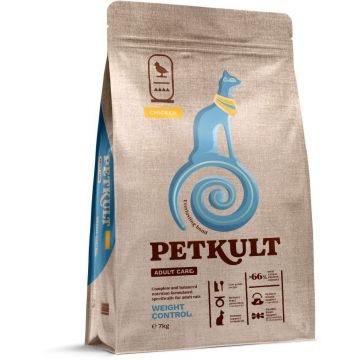 PETKULT Adult Care WEIGHT CONTROL pentru pisici, cu Pui