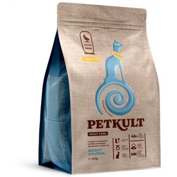 PETKULT Adult Care WEIGHT CONTROL pentru pisici, cu Pui