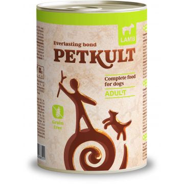 PETKULT Conservă pentru câini, cu Miel 400g