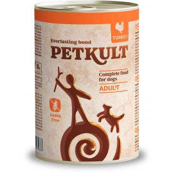 PETKULT Conservă pentru câini, Curcan