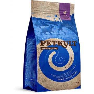 PETKULT Probiotics Adult large, talie mare, Raţă şi orez