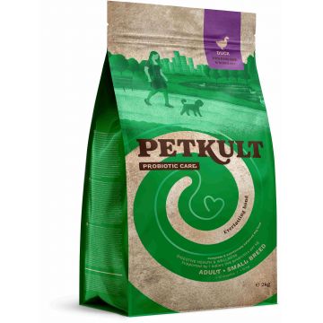 PETKULT Probiotics Adult small, talie mică, Raţă şi orez