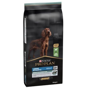 PRO PLAN Atletic, Talie Mare, cu digestie sensibilă, cu Miel 14kg