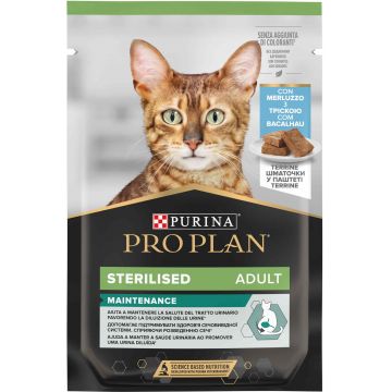 PRO PLAN  Hrană umedă pentru pisici,Terină cu Cod