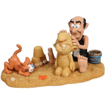OUTLET ŞTRUMFI Decoraţiune pentru acvarii, Gargamel şi Azrael, 17,7x9,3x9,4cm
