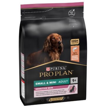 PRO PLAN Hrană uscată SENSITIVE SKIN pt câini Adult Small Breed, cu Somon