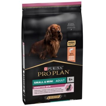 PRO PLAN Hrană uscată SENSITIVE SKIN pt câini Adult Small Breed, cu Somon