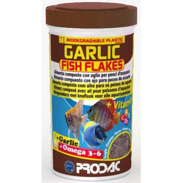 PRODAC Garlic Hrană cu extract de usturoi pentru peşti tropicali, fulgi