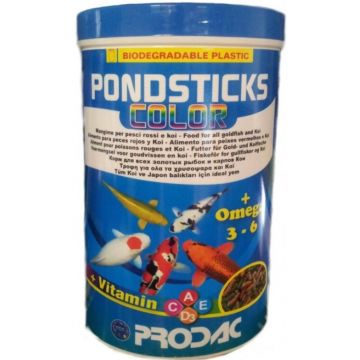 PRODAC Pondsticks Color Hrană pt. intensificarea culorii peştilor, sticks