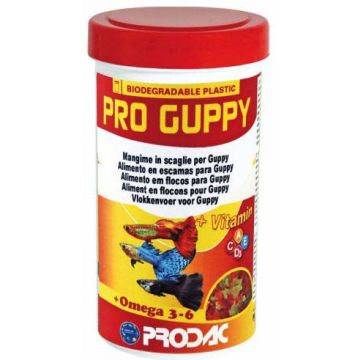 PRODAC Pro Guppy Hrană pentru Guppy, fulgi 100ml