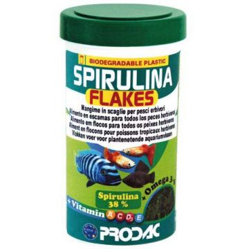 PRODAC Spirulină pentru peşti, fulgi 250ml