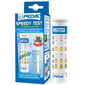PRODAC Test 7 in 1 Test rapid pentru apa din acvariu, 50 benzi