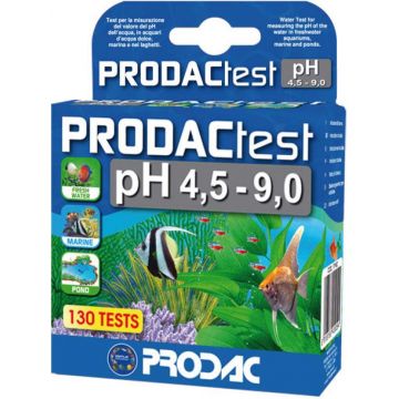 PRODAC TEST pH 4,5-9,0 Teste pentru măsurarea pH-ului în acvarii şi iazuri