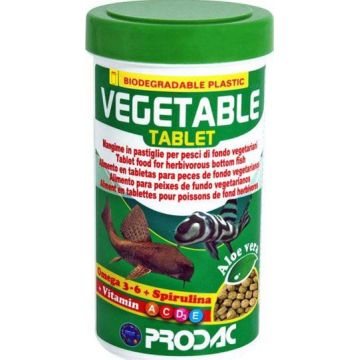 PRODAC Vegetable Tablet Hrană pentru peştii de la baza acvariului, tablete 100ml